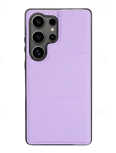  téléphone Coque Pour Samsung Galaxy S25 S25 Plus S25 Ultra S24 S24 Ultra Plus S23 S22 S21 S20 Ultra Plus FE Coque Arrière avec Support Magnétique Emplacement Carte Rétro TPU faux cuir