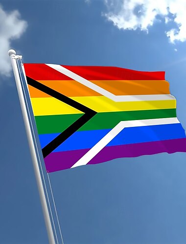  Juin Mois de la Fierté LGBTQ LGBT Drapeau de Fierté Arc-en-ciel Décoration Extérieure Intérieure avec Œillets Décorations de Maison Cour Jardin Banderole de Fête Signe Joyeuse Fête