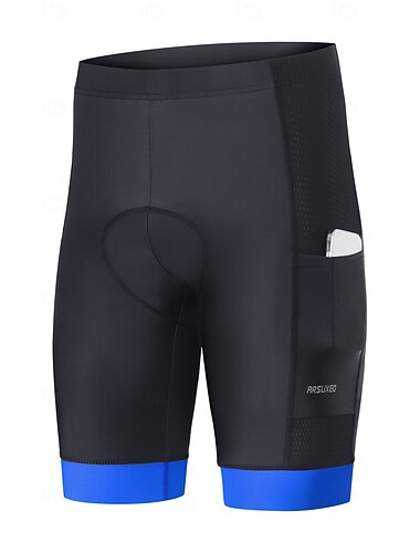  Arsuxeo Herren Radsport-Radhose: Fahrradunterwäsche-Shorts Fahrradhose Fahhrad Shorts Strumpfhosen Formpassend Mountainbike MTB Straßenradsport Sport Atmungsaktiv Reflektierende Streifen Elastisch