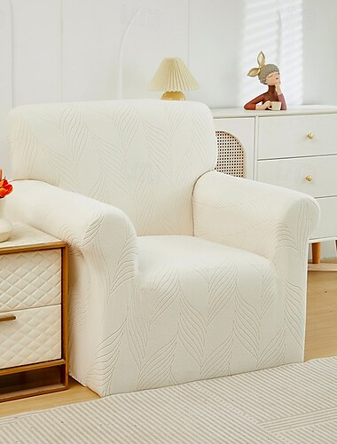  Elastischer Sessel-Sofabezug aus Jacquardgewebe, Stretch-Couchbezug, Sofabezug in L-Form, Eckbezug für Wohnzimmer, 1/2/3/4-Sitzer