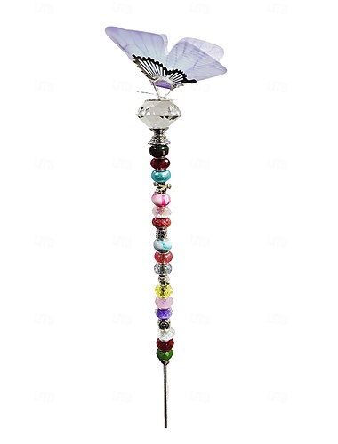  Schmetterlings-Gartenstecker, Schmetterlings-Gartenstecker-Dekoration, Feengarten-Zubehör-Set für Außenhof, Blumenbeet und Rasen