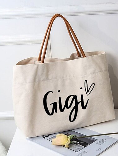  Sac fourre-tout en toile imprimé cœur pour enterrement de vie de jeune fille - parfait pour les enterrements de vie de jeune fille, les sorties à la plage et les lunes de miel