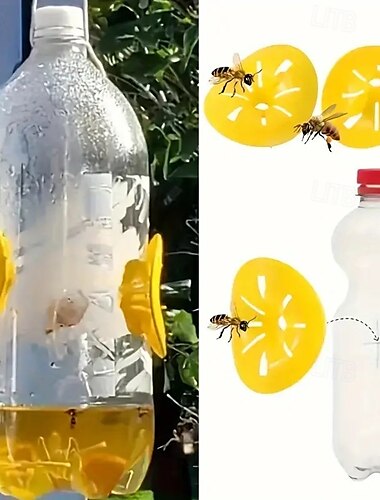  8 Stück Wespenfalle Bienenfalle Wespenfalle Blumeninsekten Trichterfalle Geeignet für Garten Outdoor Schädlingsbekämpfungswerkzeug Indoor/Outdoor Schädlingsbekämpfungswerkzeug