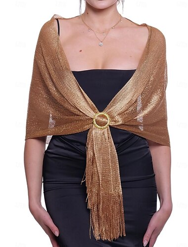  Retro Vintage Goldene Zwanziger 1920er Schal Wickeln Schals Der große Gatsby Flapper-Mädchen Quastenfransen Einfarbig Damen Karneval Valentinstag Hochzeit Abendgesellschaft Maskerade Erwachsene Schal