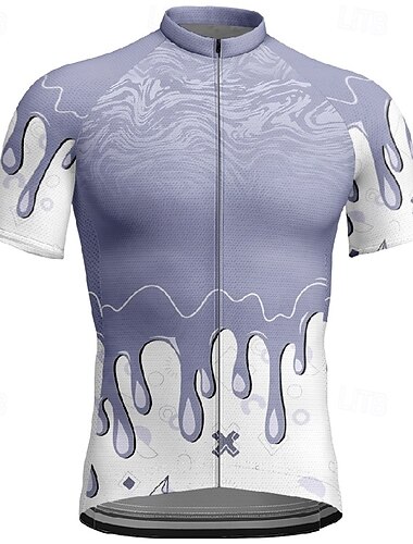  Herren Radtrikot fahrradbekleidung Fahrradtrikot Kurzarm Fahhrad T-Shirt Trikot mit 3 Gesäßtaschen MTB Mountain Atmungsaktiv Schnelltrocknend Anatomisches Design Schweißtransportierend Purpur Sport