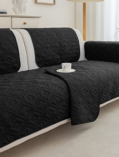  wasserdichte Sofaabdeckung für Kissencouch Sofaabdeckung für Hunde wasserfeste Möbelschutzabdeckung mit Schaumstoffstäben elastische Bänder für Haustierkatze