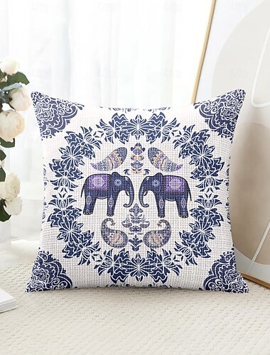  Mandala Bohemian dekorative Wurfpillowbezug 1PC weicher quadratischer Sofakissenbezug für Schlafzimmer Wohnbereich Sofa Stuhl
