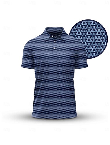  Herren poloshirt Dunkelblau Kurzarm Shirt Golfkleidung, Kleidung, Outfits, Kleidung