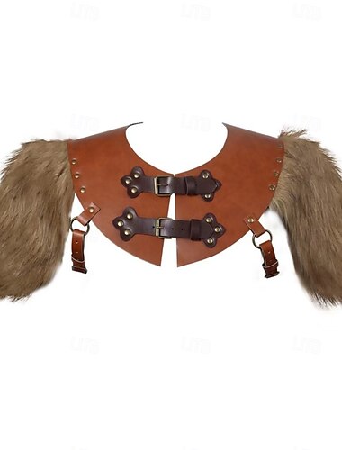  Retro Antiguo Medieval Renacimiento Armas y Armaduras Armadura de Hombro Guardia de pecho Guerrero Vikingo Hombre Vikingo Víspera de Todos los Santos Carnaval Rendimiento Fiesta LARP Adulto Guardia