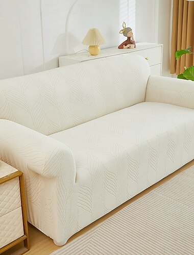  Elastischer Sofabezug aus Jacquardgewebe, Stretch-Couchbezug, L-förmige Sofa-Schonbezug, Eckbezug für Wohnzimmer, 1/2/3/4 Sitze