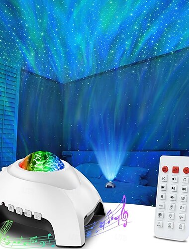  sterrenprojector galaxy projector voor slaapkamer bluetooth speaker en white noise aurora projector nachtlampje projector voor kinderen volwassenen gamekamer home theater plafond kamer decor