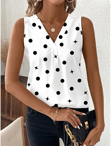  Damen-Camisole Tank Top Floral Grafik Stylisch Casual Ärmellos V-Ausschnitt Reguläre Oberteile täglicher Druck Schwarz Weiß Pink Blau Sommer