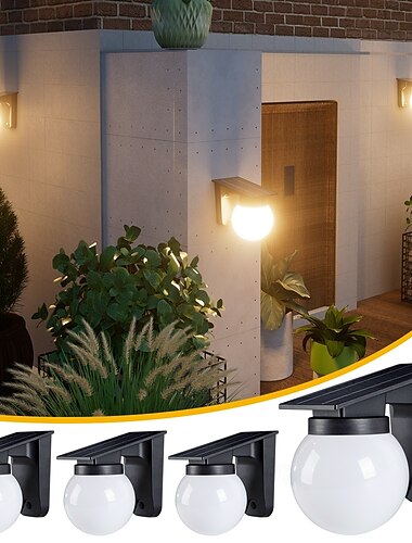  1ks solární venkovní světlo nástěnná lampa nádvoří balkon dekorace venkovní vodotěsná terasová lampa domácí zahrada rozvržení plot okolní světlo