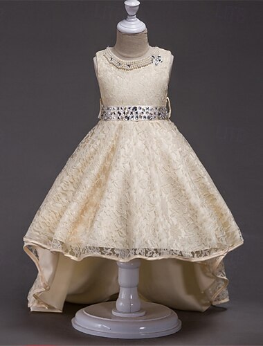 Kinderen Voor meisjes Feestjurk Effen Kleur Mouwloos Prestatie Verjaardag Mooi Zoet Polyester Asymmetrisch Feestjurk Swingjurk A lijn jurk Zomer 4 jaar + Zwart Champagne Wijn   Kinderen Voor meisjes Feestjurk Effen Kleur Mouwloos Prestatie Verjaardag Mooi Zoet Polyester Asymmetrisch Feestjurk Swingjurk A lijn jurk Zomer 4 jaar + Zwart Champagne Wijn