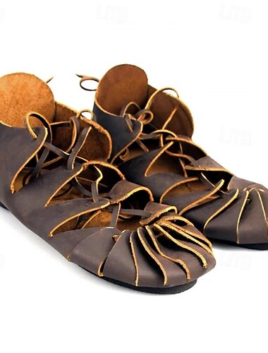  Kostymer i middelalderstil Renessanse Sko Pirat Vikinger Kostyme Herre Keltisk Pirat Halloween Maskerade Ytelse Fest / aften LARP Voksne Sko