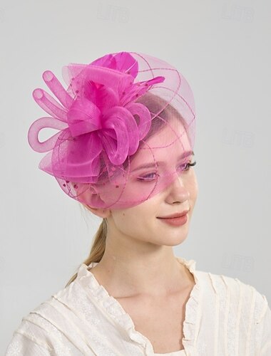  Kopfbedeckung Tüll Hochzeit Abendgesellschaft Elegant Hochzeit Mit Pure Farbe Kopfschmuck Kopfbedeckung