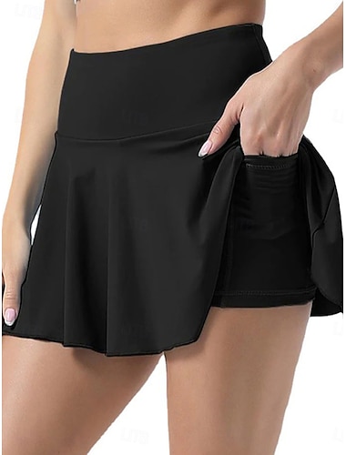  Dam Skort Kort Kjol Sweatpants Skort Mode Streetwear Avslappnad Kort Hög Midja Enfärgad Elastisk Midjeband Bekväm Mjuk Komfortabel Hög Elasticitet Utomhus Street Sport Svart Vit Rosa Sommar