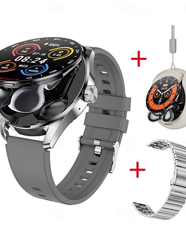  696 D9 Εξυπνο ρολόι 1.46 inch Έξυπνο ρολόι Bluetooth Βηματόμετρο Υπενθύμιση Κλήσης Παρακολούθηση Ύπνου Συμβατό με Android iOS Άντρες Κλήσεις Hands-Free Υπενθύμιση Μηνύματος Ρολόγια με ακουστικά IPX-0