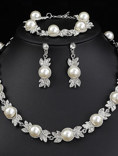  Oorbellenset 1 set Legering 1 Armband Oorbellen Kettingen Dames Luxe Sieraden set Voor Festival