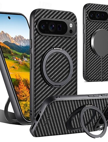  τηλέφωνο tok Για Google Pixel 9 Pro Pixel 9 Pro XL Pixel 8 Pro Pixel 8 Pixel 9 Pixel 7 Pixel 7 Pro Pixel 6 Pixel 6 Pro Πίσω Κάλυμμα με βάση στήριξης Μαγνητική Υποστήριξη ασύρματης φόρτισης Ρετρό TPU