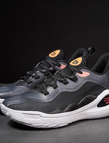  pánské basketbalové boty v námořnické a žluté barvě - stylová kurtová obuv s vynikající trakcí pro soutěžní hry