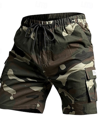 Herren Taktische Shorts Cargo-Shorts Camping-Shorts Shorts mit Camouflage-Muster Wander-Shorts Elastischer Bund Mehrere Taschen Gerader Schnitt Tarnung Feuchtigkeitsableitend tragbar Knielang Outdoor   Herren Taktische Shorts Cargo-Shorts Camping-Shorts Shorts mit Camouflage-Muster Wander-Shorts Elastischer Bund Mehrere Taschen Gerader Schnitt Tarnung Feuchtigkeitsableitend tragbar Knielang Outdoor