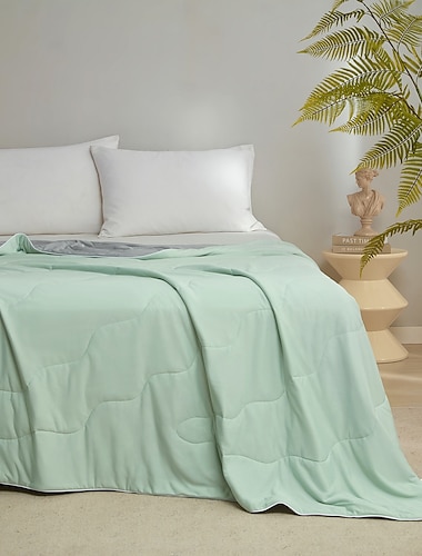  Manta de vellón de lujo, manta refrescante, microfibra súper suave, ligera y decorativa, para sofá, sillón, cama
