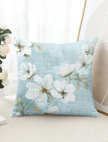  Florale Dekorative Wurfkissenbezüge 1 Stück weicher quadratischer Sofakissenbezug Kissenbezug für Schlafzimmer Wohnzimmer Sofa Stuhl