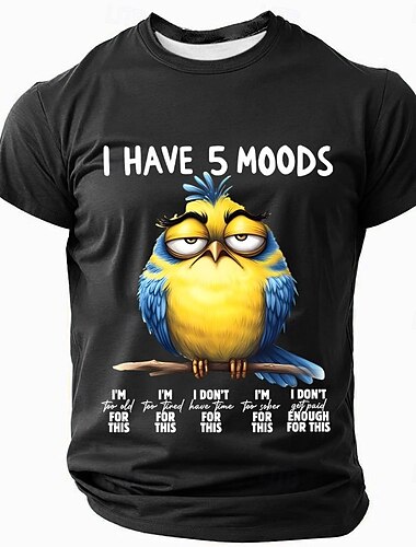  Homme Animal Drôle T-shirt Manche Courte T-shirt Impression 3D Col ras du cou Chemise Mode Exagéré Quotidien Soirée Rue Occasionnel Noir Rouge Bleu Été Printemps Vêtement Tenue S M L XL XXL XXXL
