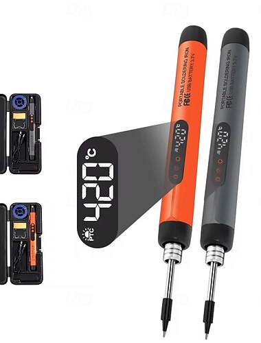  multifunctionele usb digitale elektrische soldeerbout set kit intelligente 300-450 temperatuur instelbare soldeer lasbout gereedschap
