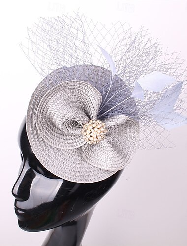  Tocados Plumas Boda Fiesta de Noche Elegante Boda Con Pluma Celada Sombreros