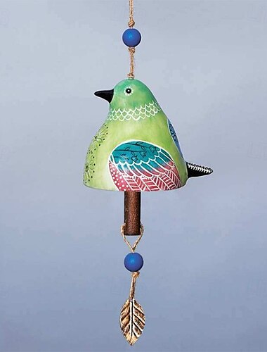  Vogelgesangsglocke, Windspiel aus Kunstharz für den Außenbereich, Garten &Hängende Terrassendekoration, Zuhause &Gartendekoration