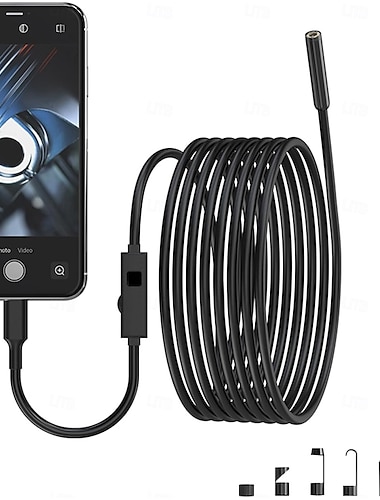  endoskopkamera med lätt vattentät orminspektion endoskop med 8 led-lampor 2,0 megapixel hd-kamera för ios  & android telefoner