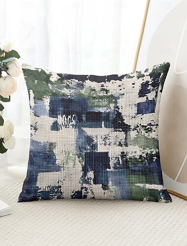  Vintage abstrakte dekorative Kissenbezüge 1PC Weiche quadratische Sofakissenhülle Kissenbezug für Schlafzimmer Wohnzimmer Sofa Stuhl