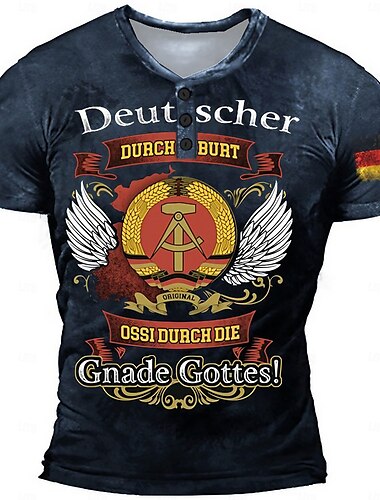  חולצת טי גברים Deutscher Ehrlich Molt Gute Laune