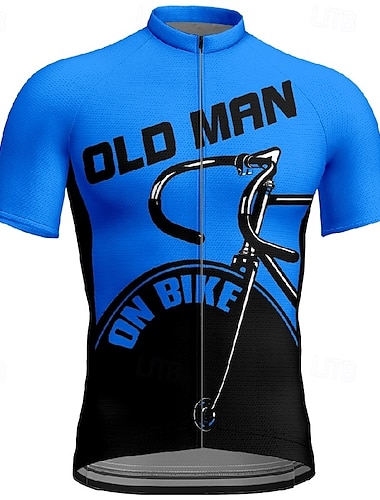  Herr Cykeltröja Kortärmad Cykel T-shirt Tröja med 3 bakfickor Bergscykling Andningsfunktion Snabb tork Anatomisk design Uppsugande Gul Röd Blå sporter Kläder