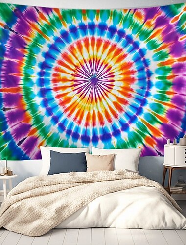  Mandala Bohemian Hängetapete Batik Wandkunst Große Tapete Wandmural Dekor Fotohintergrund Decke Vorhang Heim Schlafzimmer Wohnzimmer Dekoration