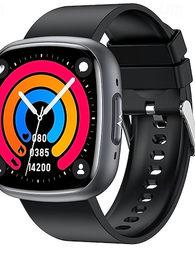  iMosi ET593 Smartklokke 1.75 tommers Smartklokke blåtann Skritteller Samtalepåminnelse Fitnessporing Kompatibel med Android iOS Unisex Håndfri bruk Vanntett Mediakontroll IP68 40mm urkasse