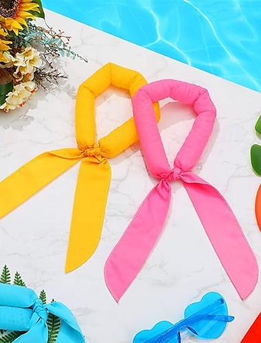  Cooles Schal-Wickel Sommer kühles Eistuch Nacken-Kühlung-Schal kühlende Nackenumwicklung Stirnband Schal kühlendes Gel-Nacken
