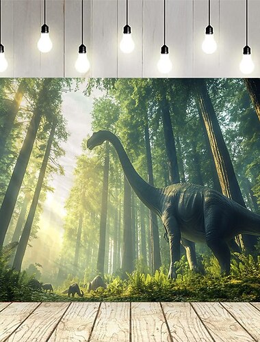  森の恐竜のタペストリー 壁アート 大きなタペストリー 壁画 装飾 写真の背景 ブランケット カーテン 自宅 寝室 リビングルーム 装飾
