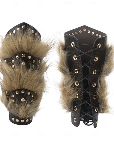  Retro Vintage Medieval Renaissance Armor Wristband Armband Men's Celtic Carnival Masquerade LARP Adults' Wrist Brace All Seasons
