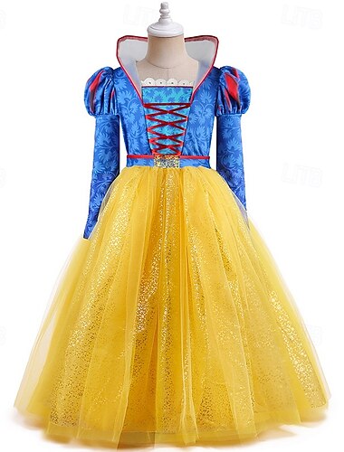  Prințesă Zana Rochii Costum Cosplay Rochii din tul Costum de carnaval Îmbrăcați-vă for Fete Pentru copii Halloween Carnaval Ziua Mondială a Cărții Performanță Petrecere