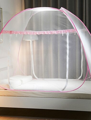  Pop-Up-Mückennetz für Doppelbett Kingsize Faltbares Machardani Polyester Starkes Netz PVC-beschichteter korrosionsbeständiger Stahlträger
