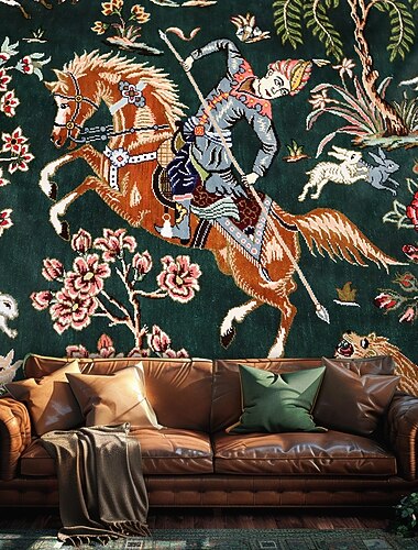  Middelaldersk Tapestry Middelaldersk Tapestry Etnisk Vintage Veggkunst Stor Tapestry Mural Dekor Fotograf Bakgrunnspledd Gardin Hjem Soverom Stue Dekorasjon