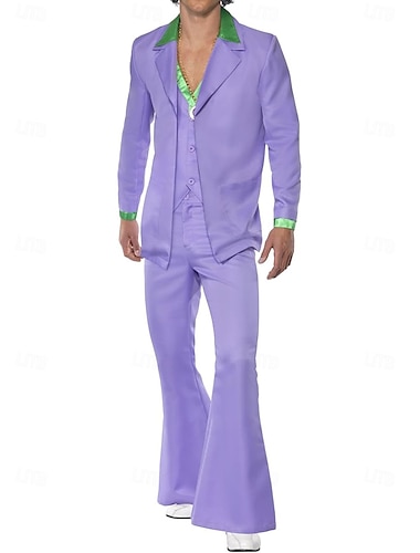 Retro vintage Jaren '60 Jaren '70 Cosplay kostuum Outfits Pakken en blazers Voor heren Carnaval Maskerade Prestatie Feest Prideparade Volwassenen Jas Ves Broeken
