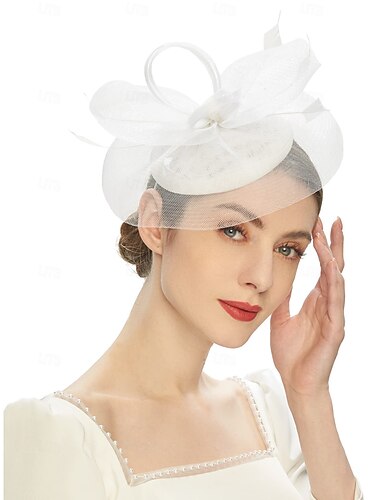  Kopfbedeckung Tüll Hochzeit Abendgesellschaft Elegant Hochzeit Mit Pure Farbe Kopfschmuck Kopfbedeckung