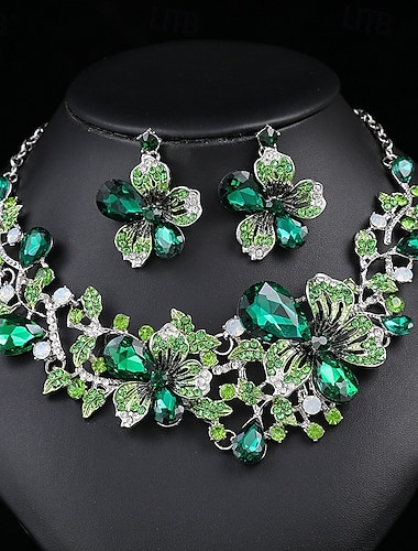  Oorbellenset 1 set Legering Oorbellen Kettingen Dames Luxe Sieraden set Voor Festival