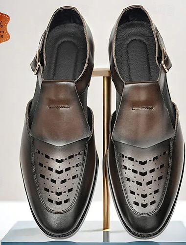  sandales de pêcheur classiques en cuir pour hommes - chaussures d'été polyvalentes pour les occasions habillées et décontractées