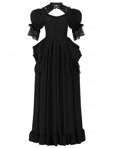  Mittelalterlich Renaissance Cocktailkleid Kleid Abschlussballkleid Ren Faire Hexe Outlander Elfen Damen Keltisch Fantasie königlich Halloween Karneval Maskerade LARP Renaissance-Messe Festival