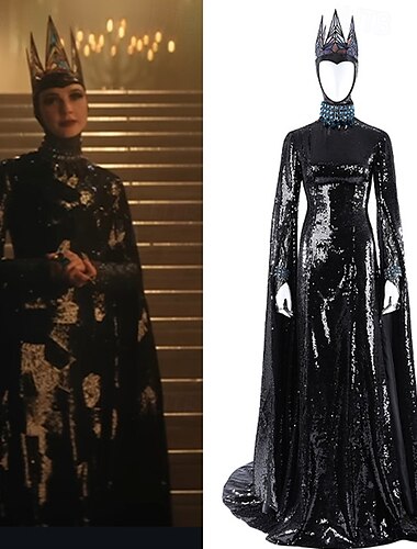  Sneeuw Wit Venijn De duivelse koningin Jurken Film Cosplay Kostuum Carnavalskostuum Aankleden Film cosplay for Dames Volwassenen Halloween Carnaval Wereldboekendag Prestatie Feest